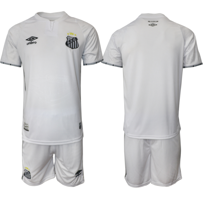 Men 2025-2026 Club Santos FC home White Blank Soccer Jersey